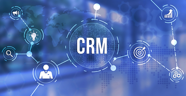 Sinnbild für produkt-/prozessübergreifendes Customer Relationship Management (CRM)